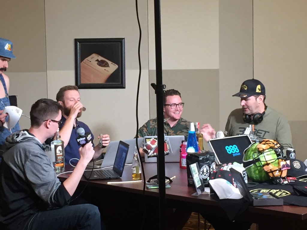 And I even got to participate in my actual job, journalism. Behind the scenes with Phil Hellmuth and Poker Central...